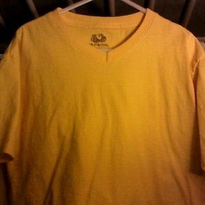 bright yellow shirt